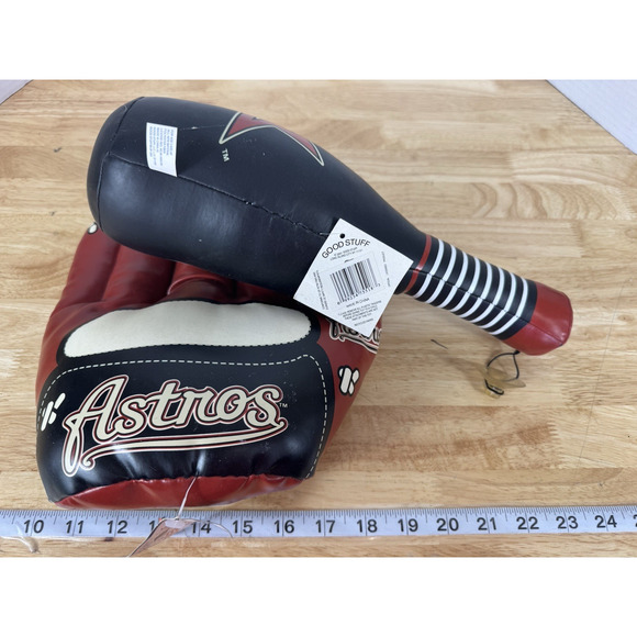 Houston Astros Plush Glove‎ & Bat Good Stuff Window Suction Cup Decoration - Picture 8 of 8